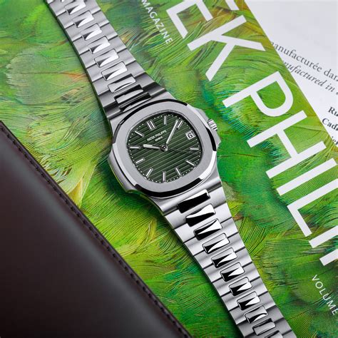 green emerald patek philippe|Patek Philippe nautilus olive green.